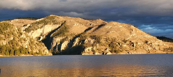 Sunset on upper Holter Lake near Helena Montana