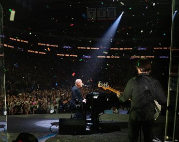 Second time launching for Mr. Piano Man himself! NYE at UBS Arena 2024! Photo credit Myrna Suarez