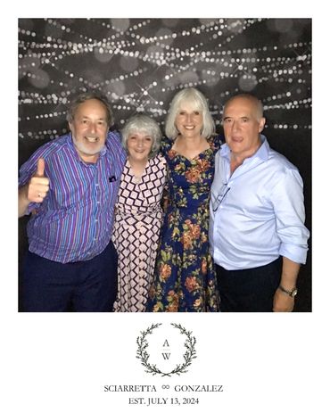 Photo booth rentals near me bringing joy to a wedding ceremony in Westchester, NY.