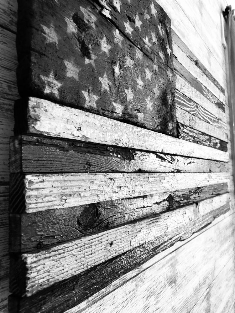USA Flag made from Reclaimed Barn Wood. 