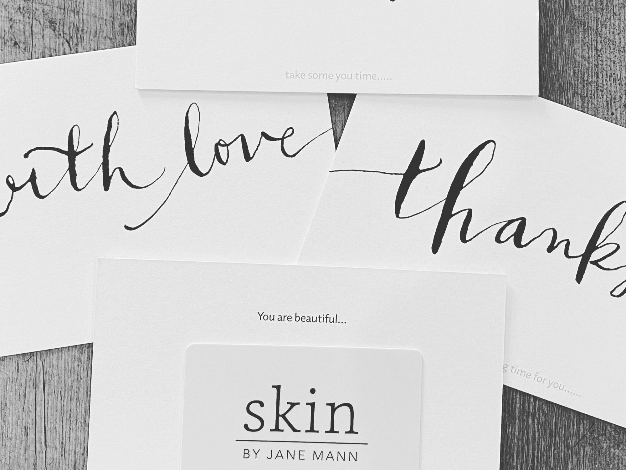 gift cards for skin by Jane Mann treatments