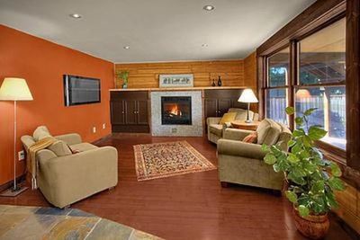Interior Log Cabin Livingroom