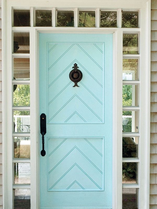 Beautiful blue front door.
