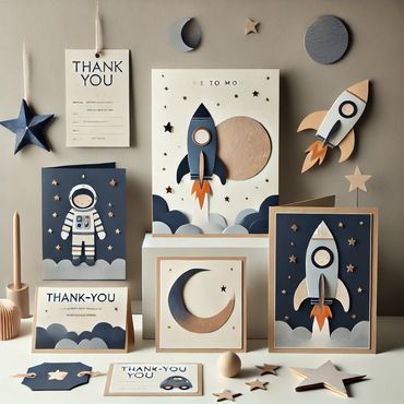 astronaut custom stationery and custom goods