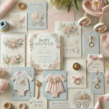 Baby Shower custom stationery