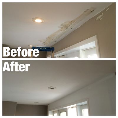 Staten Island Richmond drywall patch repair walls and ceiling repaired and painted 