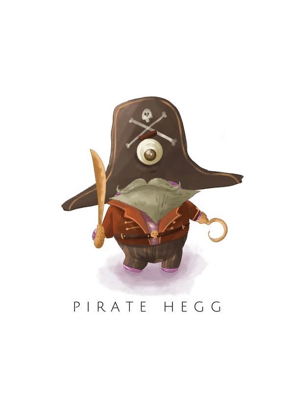 Me Hearty the Pirate Character Card - Heggs