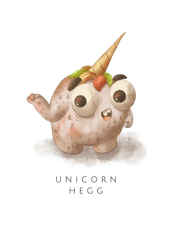 Sweeet the Unicorn Character Card - Heggs