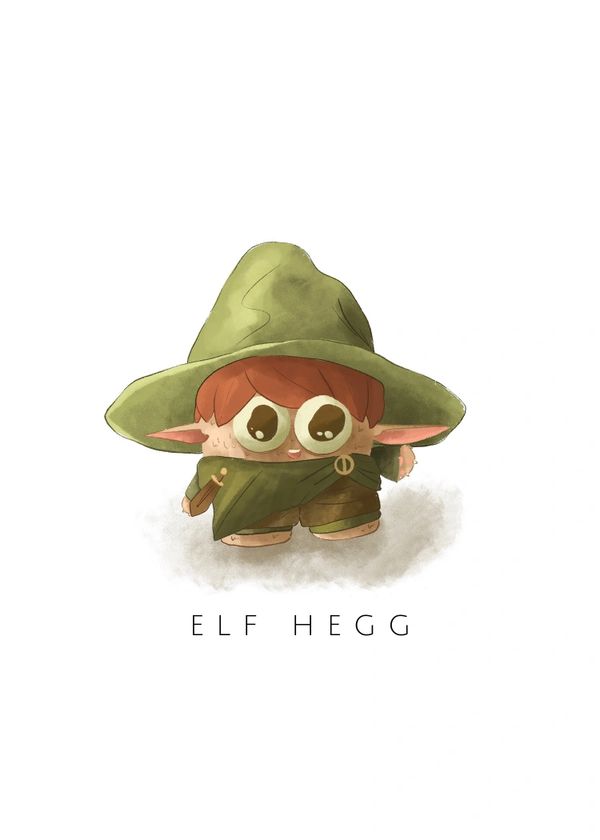 Sprout the Elf Character Card - Heggs