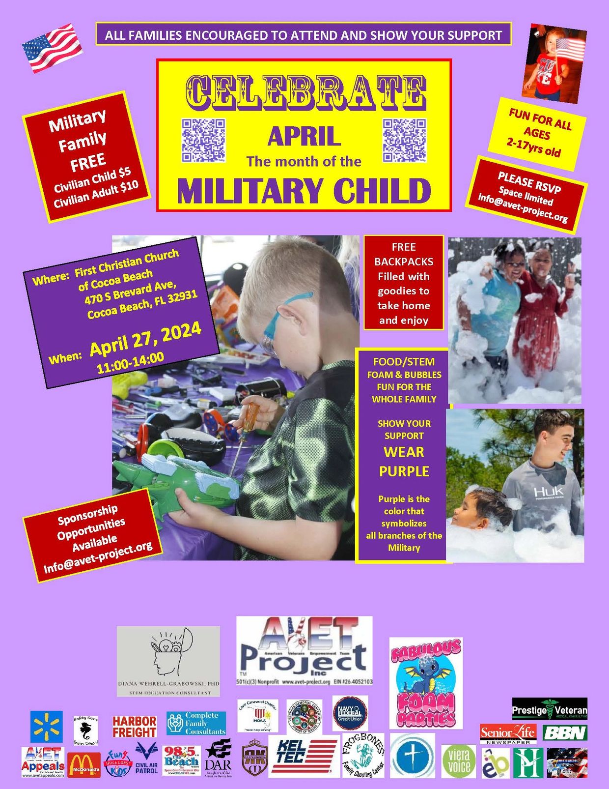 Everyone is welcome and encouraged to attend to show your support for our Military  children
