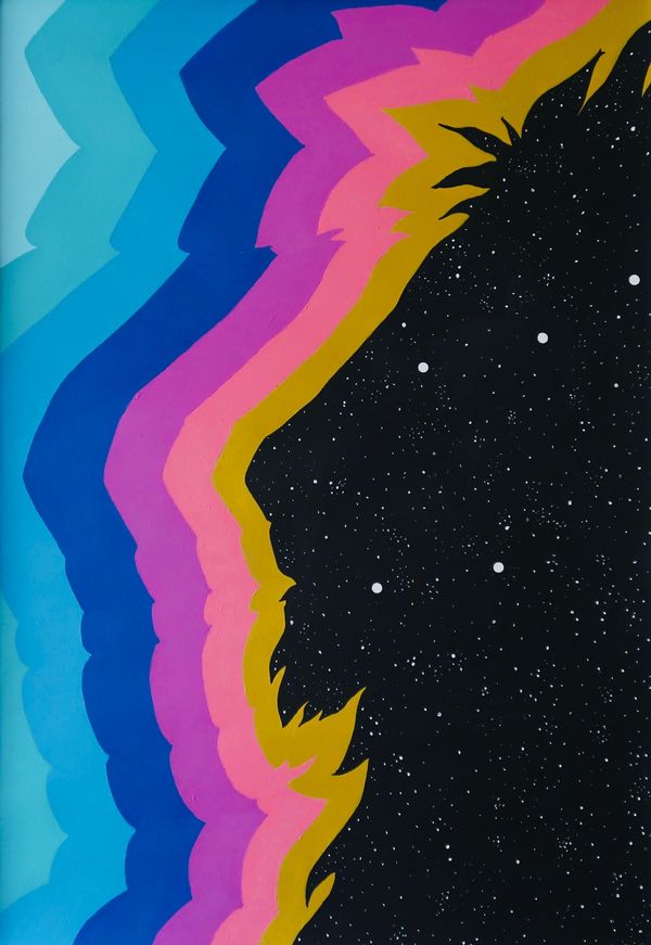 Galaxy Lion Dayna Baxter grafitti art murals exhibition Swindon mams gallery