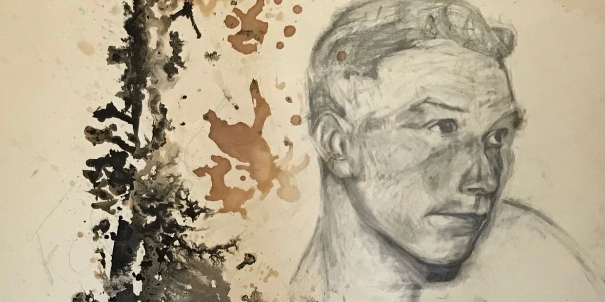 gangan, frank simpkin, mams gallery, emma amini, mamini artist, portrait artist, war hero,