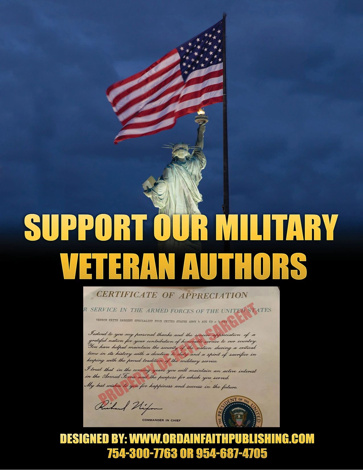 Sargent ARMY MILITARY VETERAN 
PLS Support OUR MILITARY AUTHORS 
www.keithsargentbook.org
