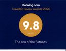 The Booking.com award for several years,  has been a 9.8 out of 10.