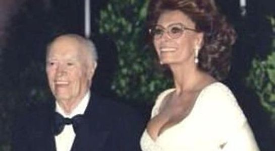 Director Carlo Ponti & Sophia Loren.