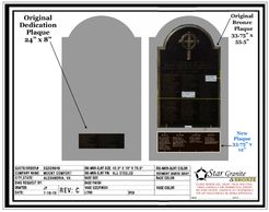 Arlington National Cemetery Protestant Monument Proposal plaques.
