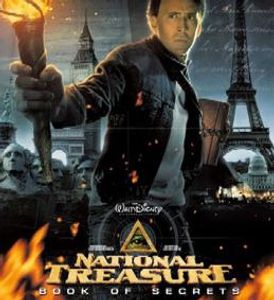 The National Treasure: Book of Secrets film poster featuring Nicolas Cage.