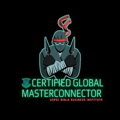 The Certified Global Master Connector logo is shown with a green Ninja.