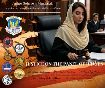 A photograph of Judge Sehrosh Mustajab.