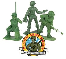 The Little Green Plastic Army Women with logo.
