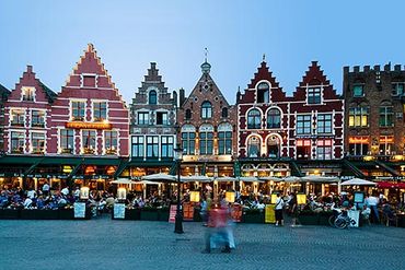 Here we shop and eat in Bruge and adore the famous gingerbread buildings!