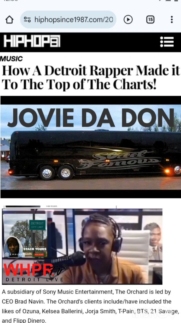 Detroit Rapper Jovie Da Don Top The Charts Independently and went Major