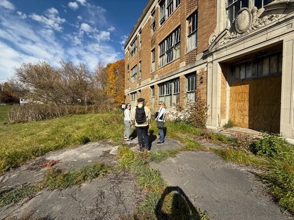 Pictures from the front of the building.