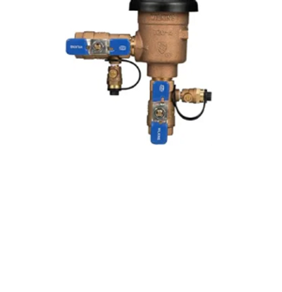 This is a photo of a standard lawn sprinkler system back flow anti-siphon device.  This or some othe