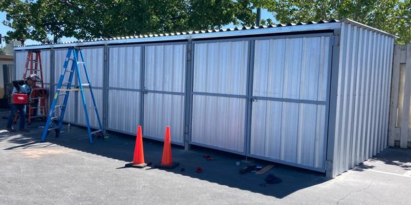 metal storage shed