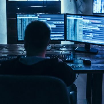 A technical specialist at a work station