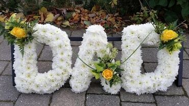 Dad in funeral flowers york