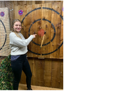 Tuesday scores her first bullseye