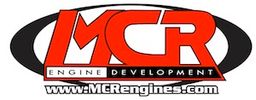 Logo of MCR Engine Development with website URL.