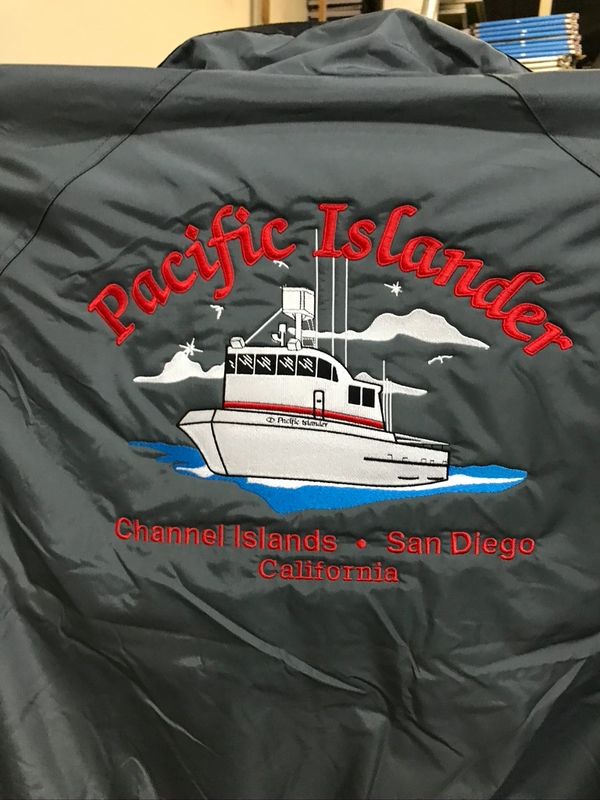 Boat Embroidery on Jacket