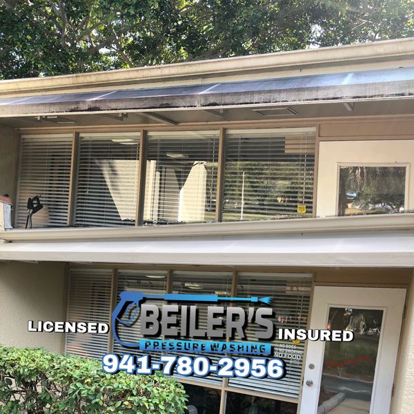 Commercial business cleaning exterior