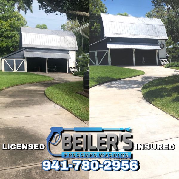 Pressure Washing Driveway