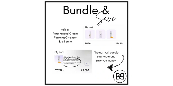 Add your Personalized INLAB Cream, a Foaming Cleanser and a Serum to your cart for an ABBI Bundle.
