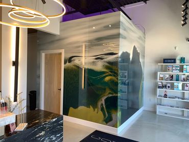 emerald enchantress commercial tempered glass wall mural by IMAGIO