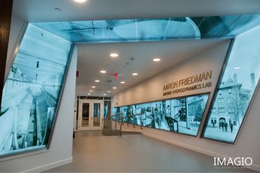 U of M Tempered Glass Wall Mural - IMAGIO Glass Commercial Wall Art