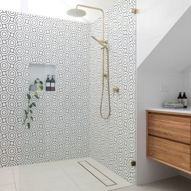 Custom Glass Shower Panels by IMAGIO