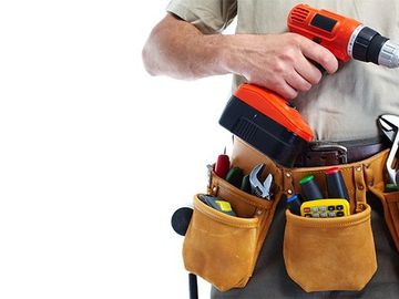 Handyman with tool bag