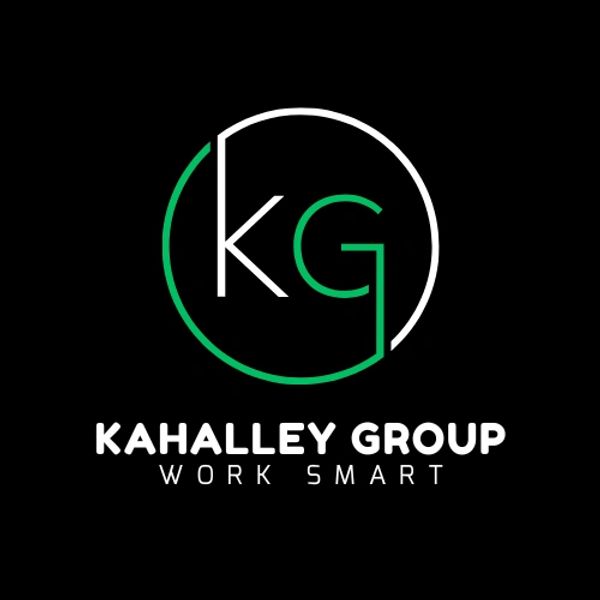 Logo of Kahalleys Group with the slogan 'Work Smart'.