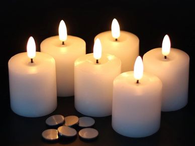 flameless votive candles for rent