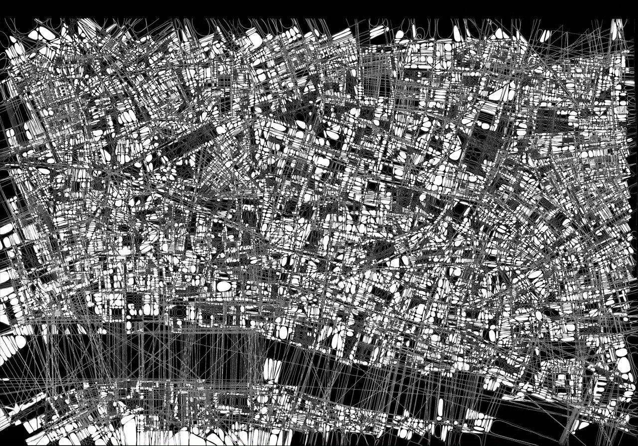London Maxi
Hand Drawn 
Ink on Architectural Film 
2013
