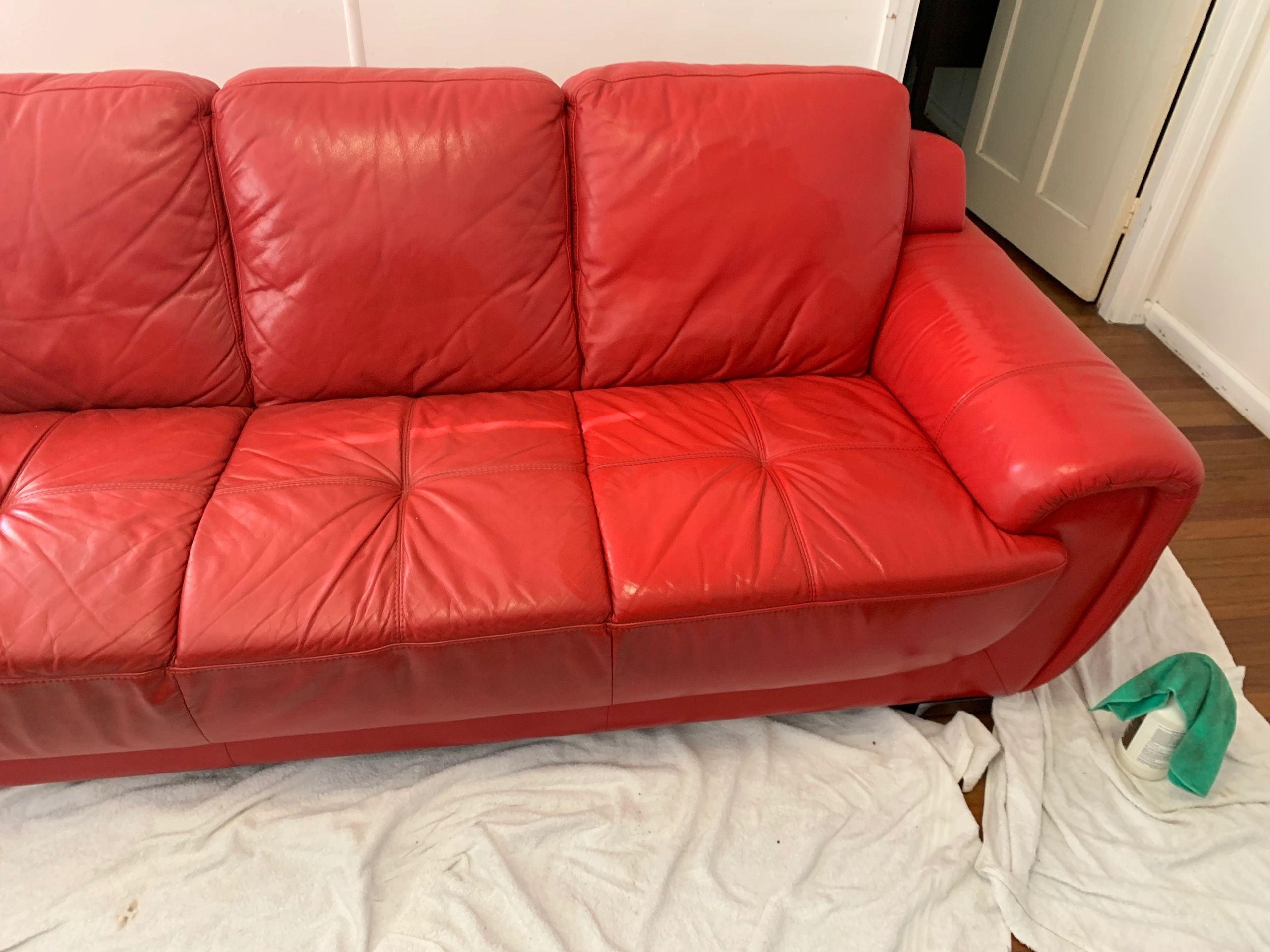 Buderim leather cleaning & conditioning