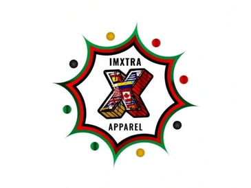 Colorful IMXTRA Apparel logo with an artistic 'X' and vibrant surrounding dots.