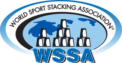 The World Sport Stacking Association WSSA logo world governing body of sport stacking 