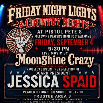 Friday Night Lights & Country Nights Event Flyer