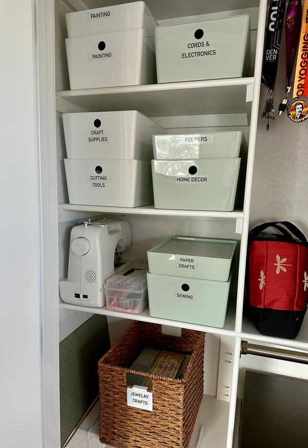 Craft room organizing