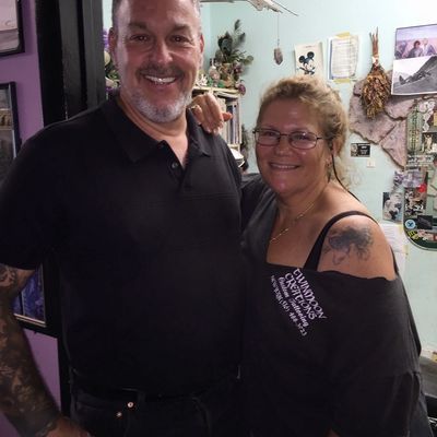 Eric Fischer with Cindy Chiarella